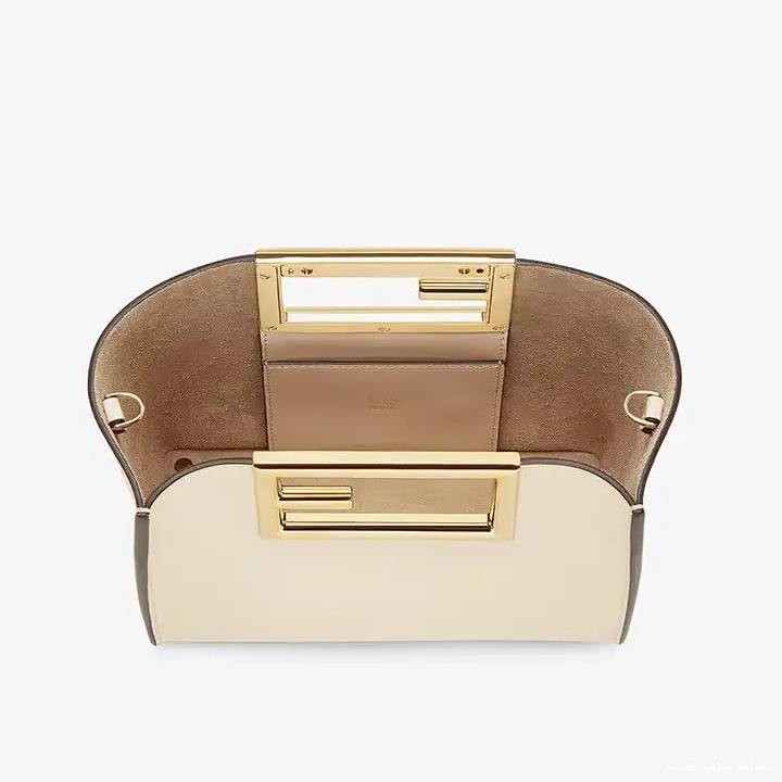 Affordable Way Fendi Small Calf Leather Bag In White 0701
